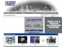 Tablet Screenshot of detroitsportsforum.com